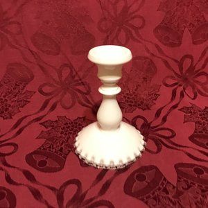 Vintage Signed Fenton Silvercrest Pattern Candle Holder